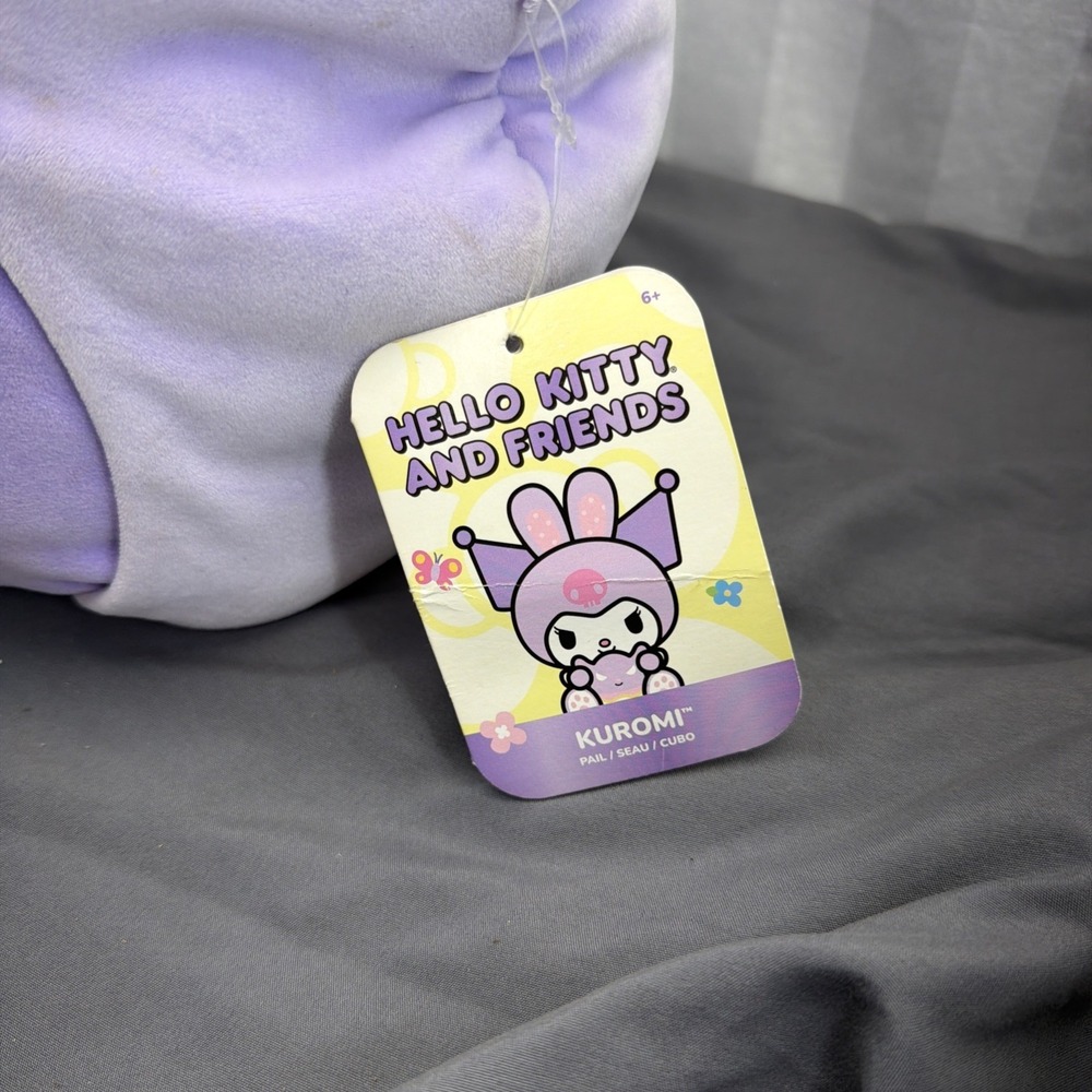 Hello Kitty and Friends Official Kuromi by Sanrio Plush Pail Accessory 10 in. - Picture 2 of 3